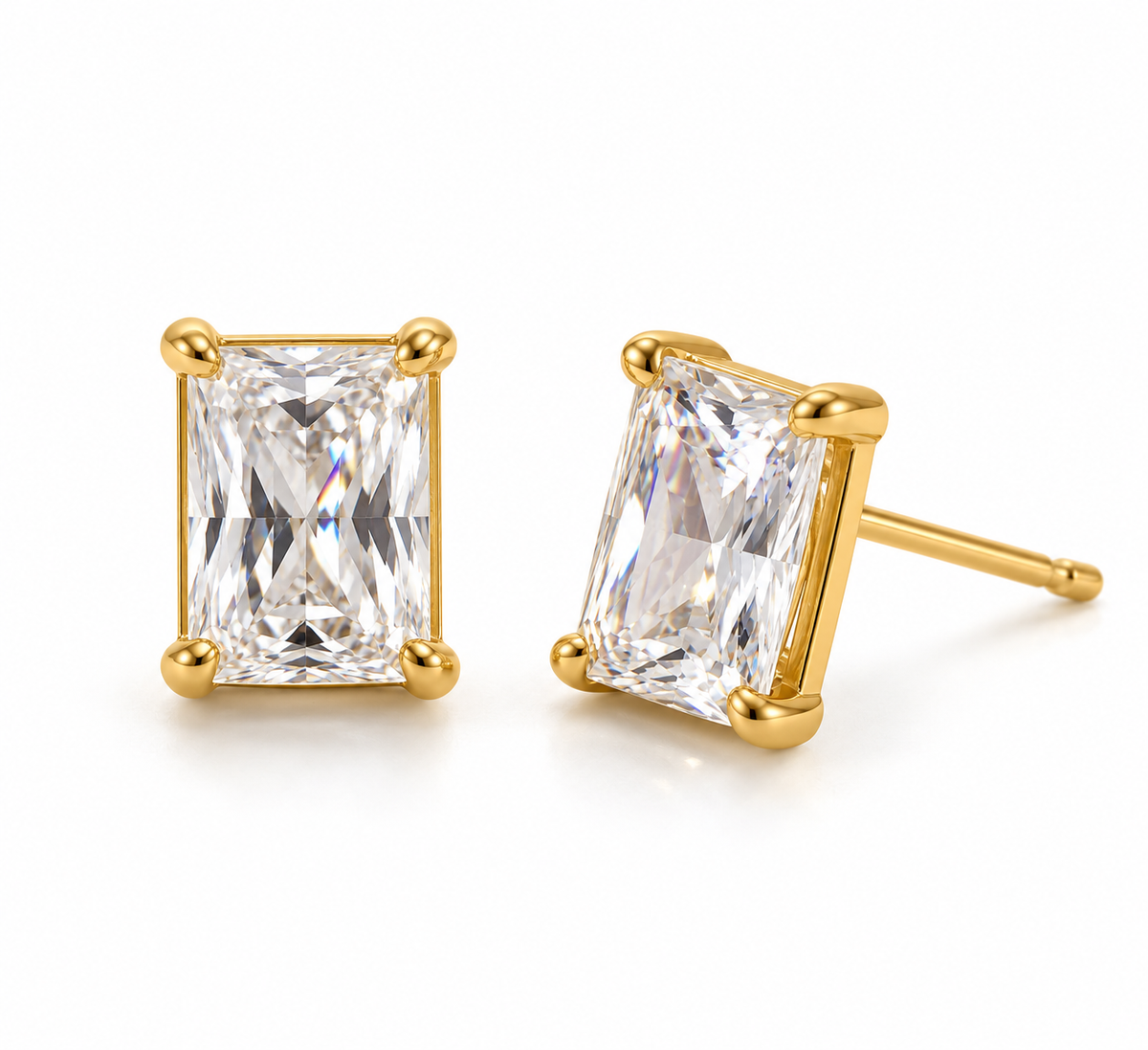 Baguette earrings